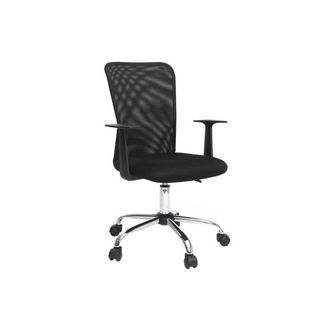 Miliboo Sill&oacute;n De Escritorio Dise&ntilde;o Malla Negra Pluz