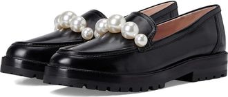 Kate Spade New York Posh Pearl Loafer Womens Shoes Black : 5.5 M, Leather