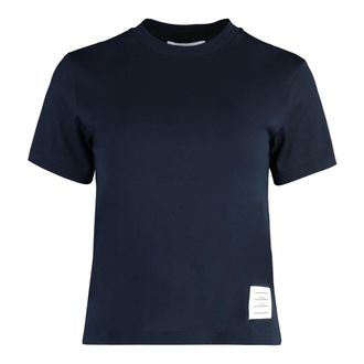 Thom Browne Dames, Tops, Blauw, Maat: XS Katoen