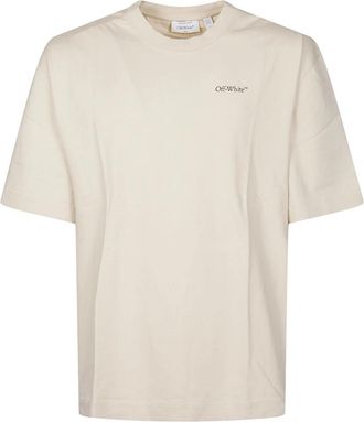Off-white Half Arrow Skate T-Shirt - Heren - T-shirts - Beige - M - Katoen - Tops