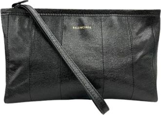 Balenciaga Pre-owned Clutches, female, Black, Size: ONE SIZE Pre-owned Leather balenciaga-bags