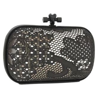 Bottega Veneta Pre-owned Metal Pouch - Dames - Pre-owned - Grijs - Maat: ONE Size