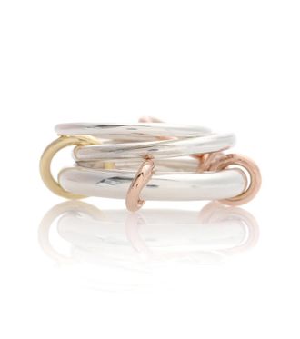 Spinelli Kilcollin Orion sterling silver and 18kt gold linked rings