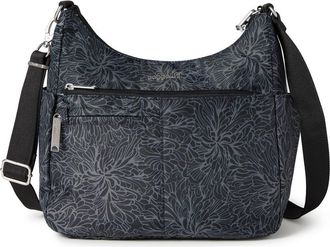Baggallini Securtex Anti-Theft Free Time Crossbody Bag in Midnight Blossom at Nordstrom