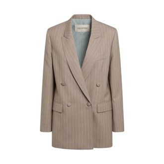 Valentino Garavani Jas - Dames - Blazers - Beige - XS - Jassen