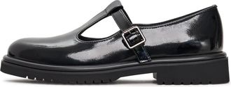 Cesare Gaspari Klassieke Mary Jane Loafers May Jay - Patent Zwart - Dames - Ballerinas - Zwart - 42 EU - Leer - Schoenen