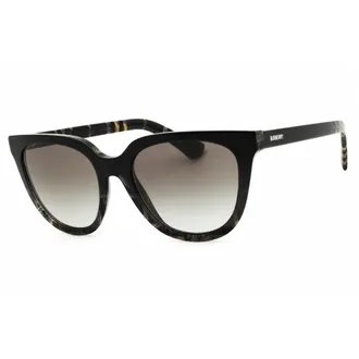 Burberry Ladies Grey Round Sunglasses 0BE4469