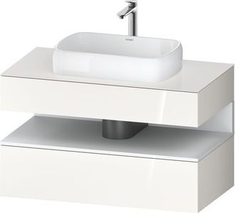 Duravit Duravit Qatego Consola Mueble Bajo Lavabo, 1 Extra&iacute;ble, 1 Caj&oacute;n