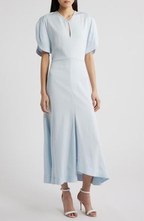 BOSS Denaz High Low Midi Dress in Pale Lagoon at Nordstrom, Size 10