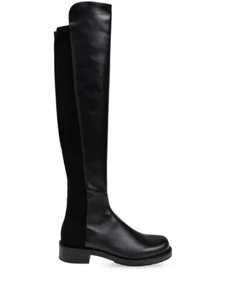 ロングブーツ Stuart Weitzman Stivali Lowland in pelle scamosciata nera Stuart Weitzman Stivali Lowland In Pelle Scamosciata Nera