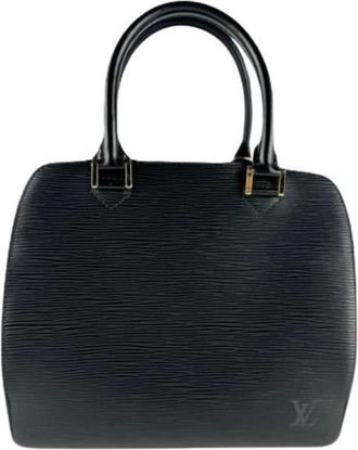 Louis Vuitton Pre-owned Leren Handtas - Dames - Vintage Handtas - Zwart - ONE Size - Leer - Vintage