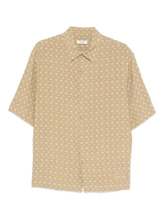 Sandro Patterned shirt - men - Viscose - L - Neutrals