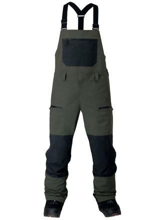 Jones Snowboards Mountain Surf Salopette verde