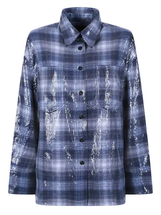 Pinko Orchidea Sequin Overshirt Jacket