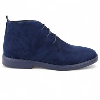 Infinity Leather Heren Navy Premium Desert Style Su&egrave;de Chukka Boots