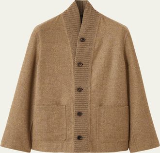 Loro Piana Mens Hayle Blouson Cardigan Sweater