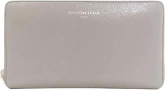 Balenciaga Pre-owned Wallets, female, Gray, Size: ONE SIZE Pre-owned Long wallet (bi-fold)