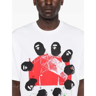 A Bathing Ape Graphic Print T-Shirt - White