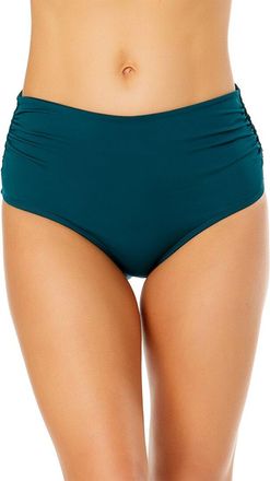 Anne Cole Hi Waist Shirred Bottom