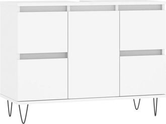 vidaXL Mueble de baño madera de ingeniería blanco 80x33x60 cm Vidaxl
