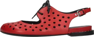 Premiata Leren Slingback Ballerina - Dames - Ballerinas - Rood - 38 EU - Leer - Schoenen