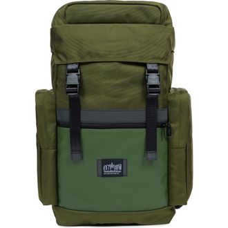 Manhattan Portage Twin Island Backpack in Olive at Nordstrom