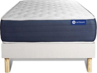 Actisom Actisom - Somier Blanco + Colch&oacute;n Con L&aacute;tex Y Espuma Viscoel&aacute;stica 90 X 200