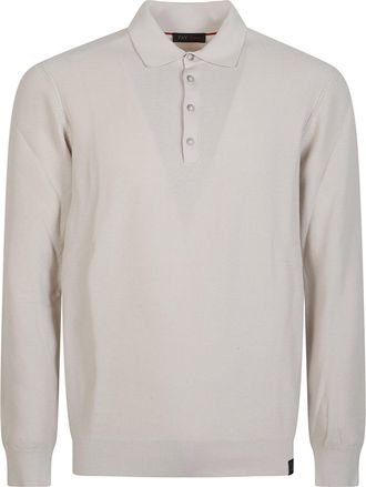 Fay Polo Neck Cotton Sweater