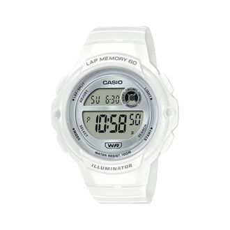 Casio Womens Digital Running Watch with White Dial - LWS-1200H-7A2VCF