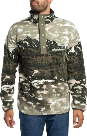 Columbia Helvetia II Bedrukte Fleece Met Halve Drukknopen, Groen