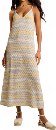 Lisa Todd Sun-Sational Slip Dress In Watercolor