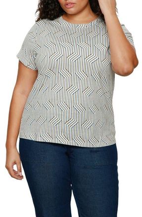 Sanctuary The Perfect T-Shirt in Arctic Wave Blue at Nordstrom, Size 1X