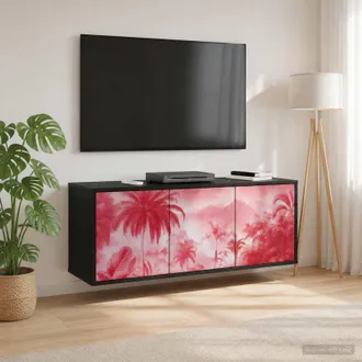 vidaXL Vidaxl Mobile Tv Da Parete Aachen 102 X 33 X 40 Cm Rovere Nero