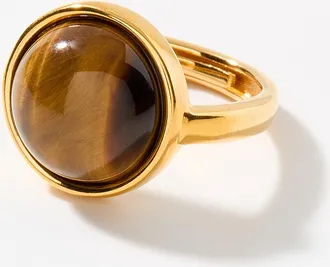 Lucas Jack Womens Tigers eye round ring