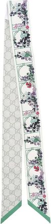 Gucci Printed Gg Silk Twill Jaquard Ribbon