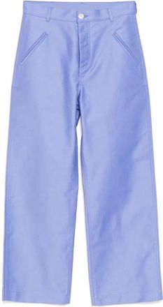 Marni Straight Trousers, male, Purple, M, Lilac Purple Button Fastening Trousers