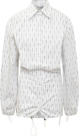 The Attico Logo Mini Jurk - Dames - Shirt Kleedjes - Veelkleurig - XS - Katoen - Kleedjes
