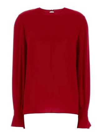 Valentino Garavani Georgette Ruffled Blouse