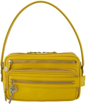 Acne Studios Camero Party V Schoudertas - unisex - Tassen - Geel - Maat: ONE Size Leer