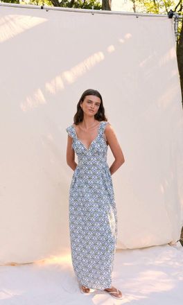 Saylor Danika Maxi Dress In Cornflower