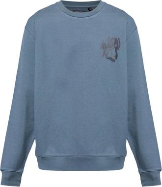 AllSaints Orlando sweater met grafische print - Blauw