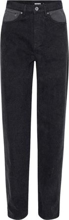 Rotate Gesmede ijzeren gemengde broek - Dames - Regular Fit Jeans - Zwart - W27 - Katoen - Jeans