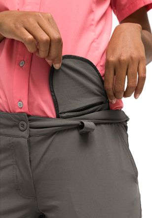 Maier Sports Funktionshose MAIER SPORTS Inara slim zip, Damen, Gr. 34, Normalgr&ouml;ssen, braun (schlamm), 90% Polyamid, 10% Elasthan, Hosen Funktionshose, Damen Wande