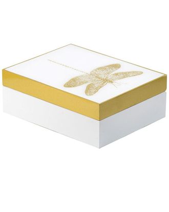 A&B Home Rectangular Dragonfly Box With Band Accent