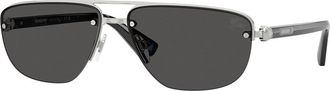 Burberry BE3164 100587 Mens Sunglasses Silver Size 62