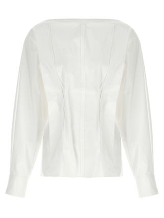 Khaite White Cotton Womens Blouse