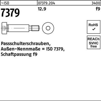 OEM Tornillo De Hombro De Ajuste Iso 7379 6 - M5x 20 12.9 Ajuste De V&aacute;stago F9 50 Piezas