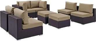 ModWay Convene 8-Piece Outdoor Patio Sectional Set