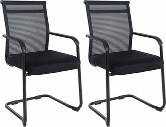 Clp Clp - Set De 2 Sillas Cantil&eacute;ver Denny Negro