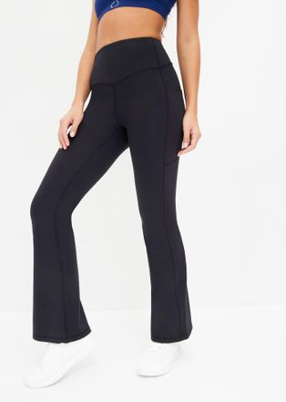 Bonprix Funktionsleggings BONPRIX, Damen, Gr. 56/58 (XXXL), N-Gr, schwarz, Jersey, Obermaterial: 77% Polyamid, 23% Elasthan, regular fit, Hosen Funktionsleggi